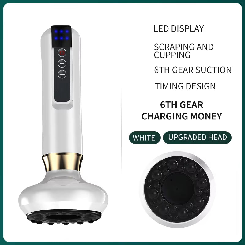 Sculptease™ Magnetic Cupping Massager: Rechargeable Body & Cellulite Scraping Machine